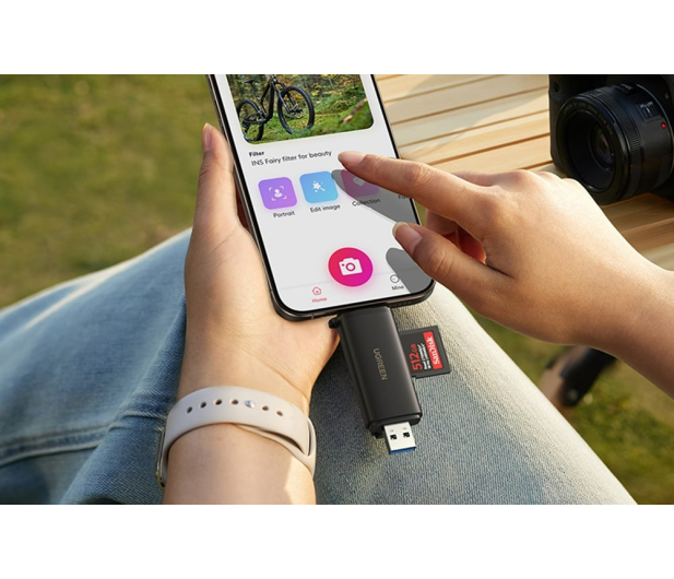 UGREEN Czytnik kart USB-C/USB-A 2w1 CM803 SD+TF 312MB/s - 1501450 - zdjęcie 2